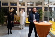 Ministerpräsident Kretschmer zu Besuch in Pleißental-Klinik